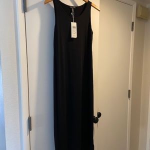 Eileen Fisher Black Midi dress New with tags